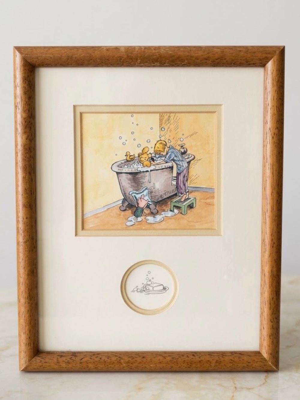 Classic Pooh Disney Framed Wall Art Picture Frame - Like New